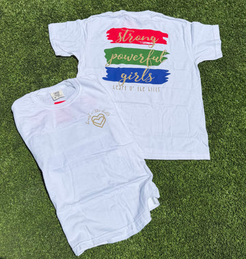 Strong Powerful Girls Stripe Tee